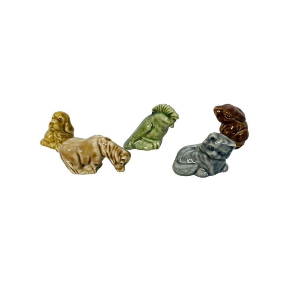 Wade Red Rose Tea American Animals Series 2 (1990) 5 Pc figurine Sampler